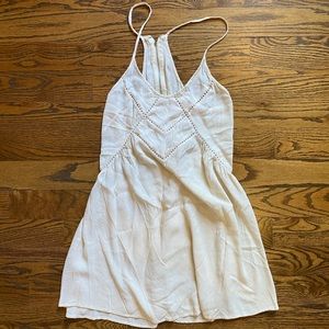 BOHO PPLA dress in cream zipper racerback